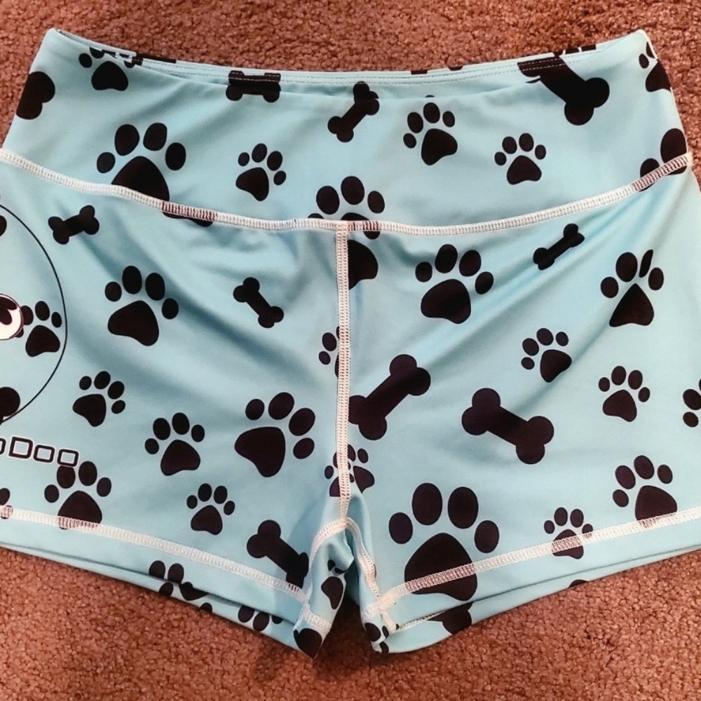 Barbell voodoo Paw print shorts